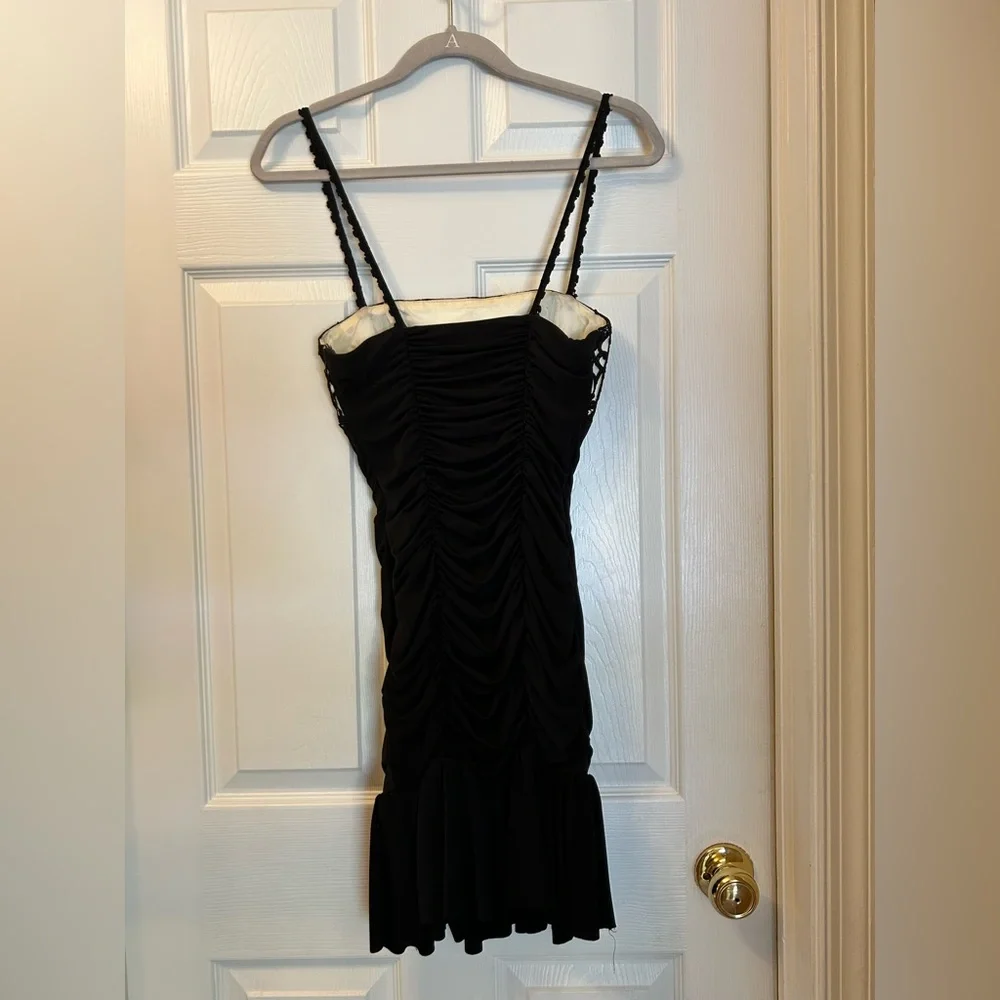Vintage Jessica McClintock Ruched Dress - Picture 10 of 11
